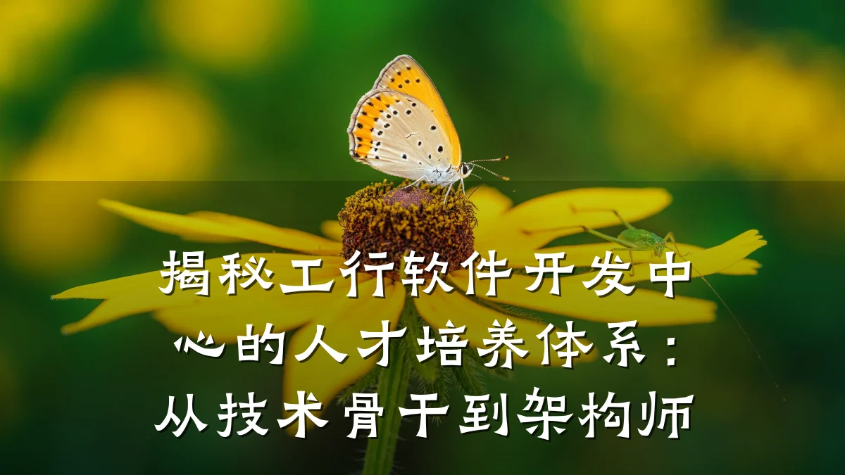 揭秘工行软件开发中心的人才培养体系:从技术骨干到架构师