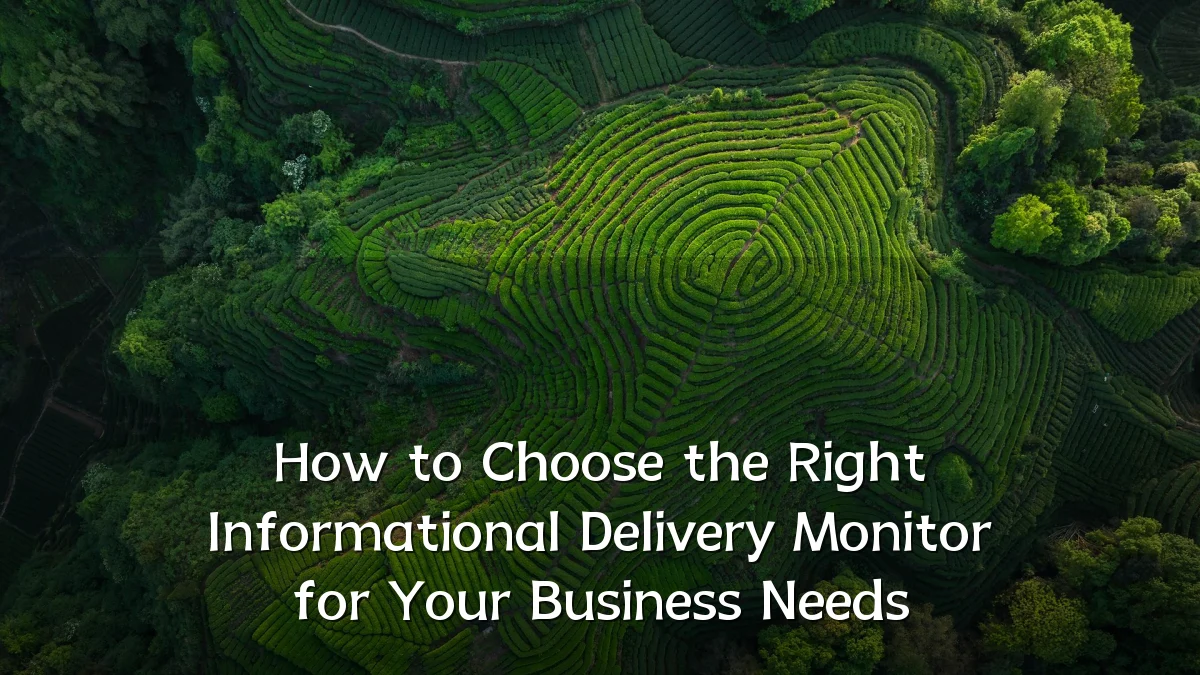 How to Choose the Right Informational Delivery Monitor for Your Business Needs