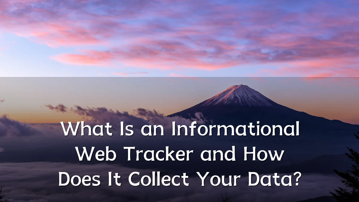What Is an Informational Web Tracker and How Does It Collect Your Data?