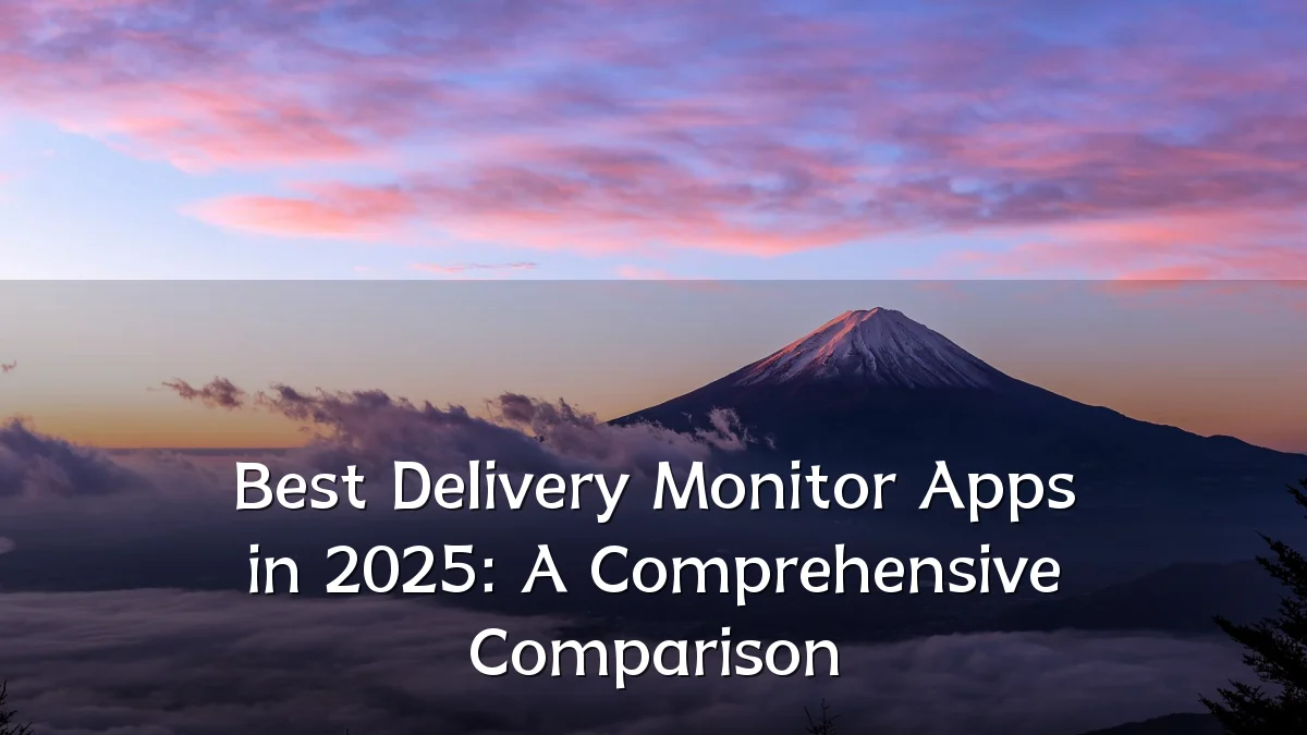 Best Delivery Monitor Apps in 2025: A Comprehensive Comparison