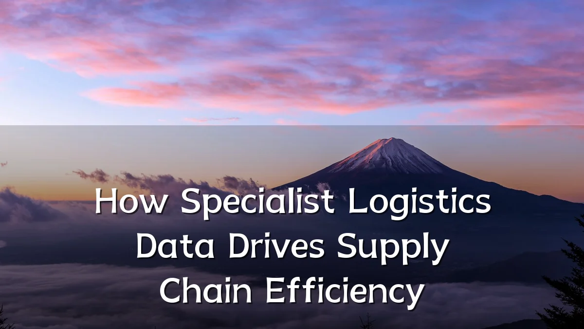 How Specialist Logistics Data Drives Supply Chain Efficiency