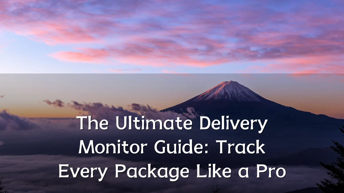 The Ultimate Delivery Monitor Guide: Track Every Package Like a Pro